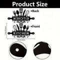 One Piece of Kitchen Wall Art for Hanging - Black Metal Sign for Farmhouse-Style Home Decor, Suitable for Kitchen/Dining RoomS