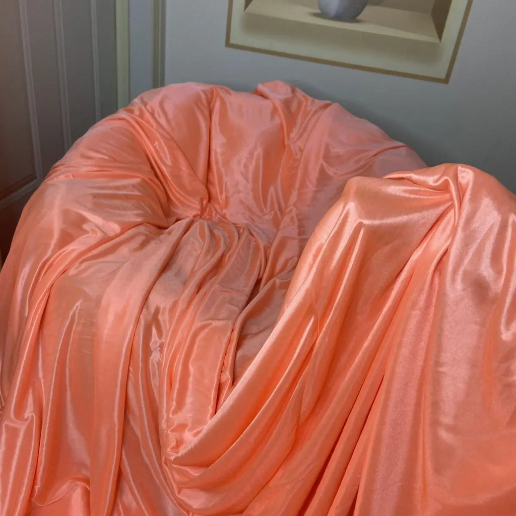 No Pillow Cover Glossy summer satin silk sheet Double side Ice cool bedspread home bedding