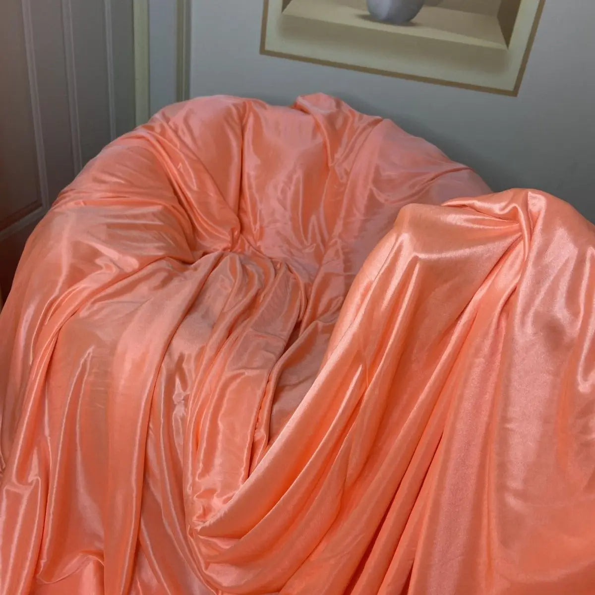 No Pillow Cover Glossy summer satin silk sheet Double side Ice cool bedspread home bedding