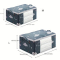 HOMEFISH Large Capacity Foldable Clothes Storage Bag with Reinforced Handle Sturdy Zipper for Blankets Bedding - Organizer Bag