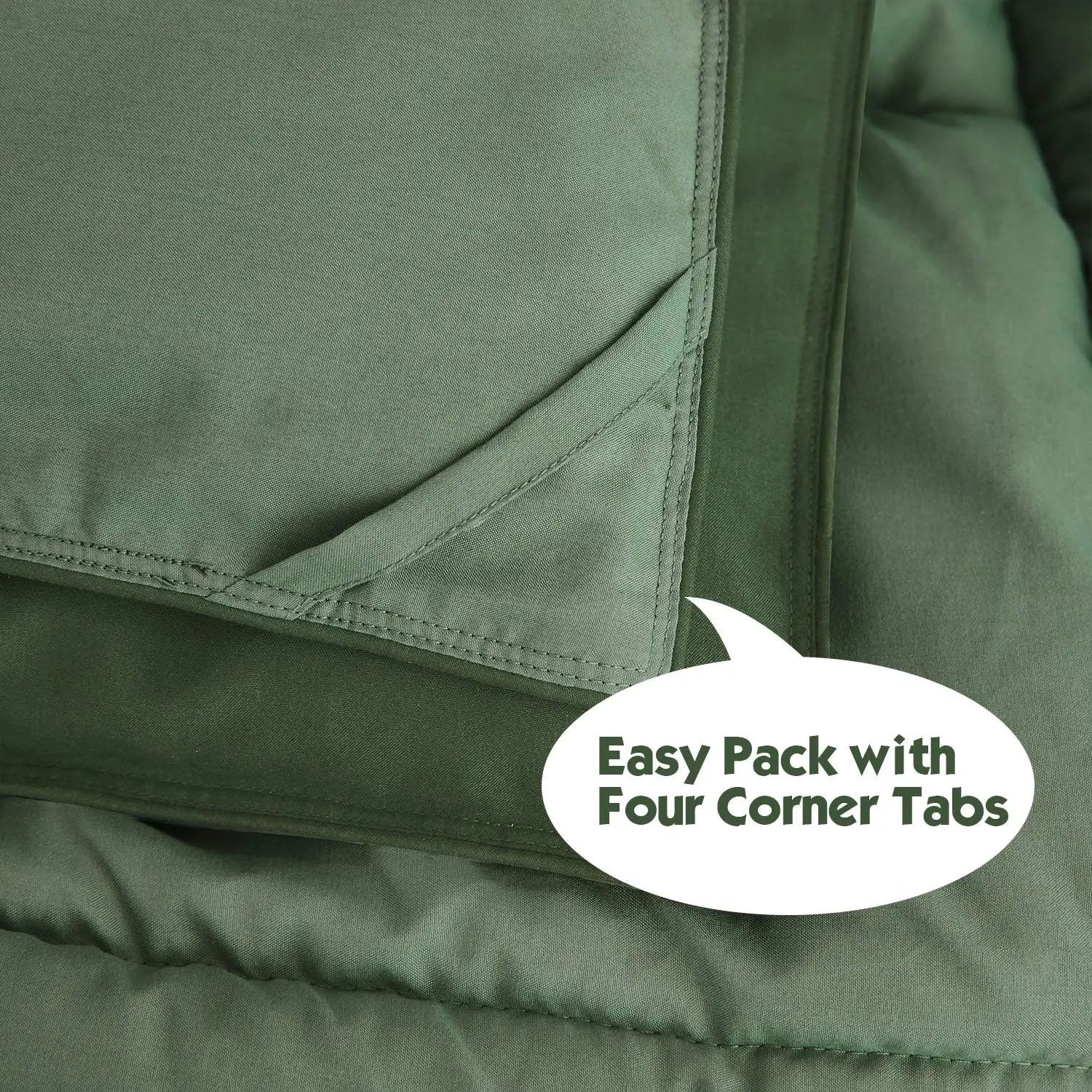 Green King Size Comforter Set - Reversible, All Season, Breathable & Soft Microfiber Bedding with Pillow Shams