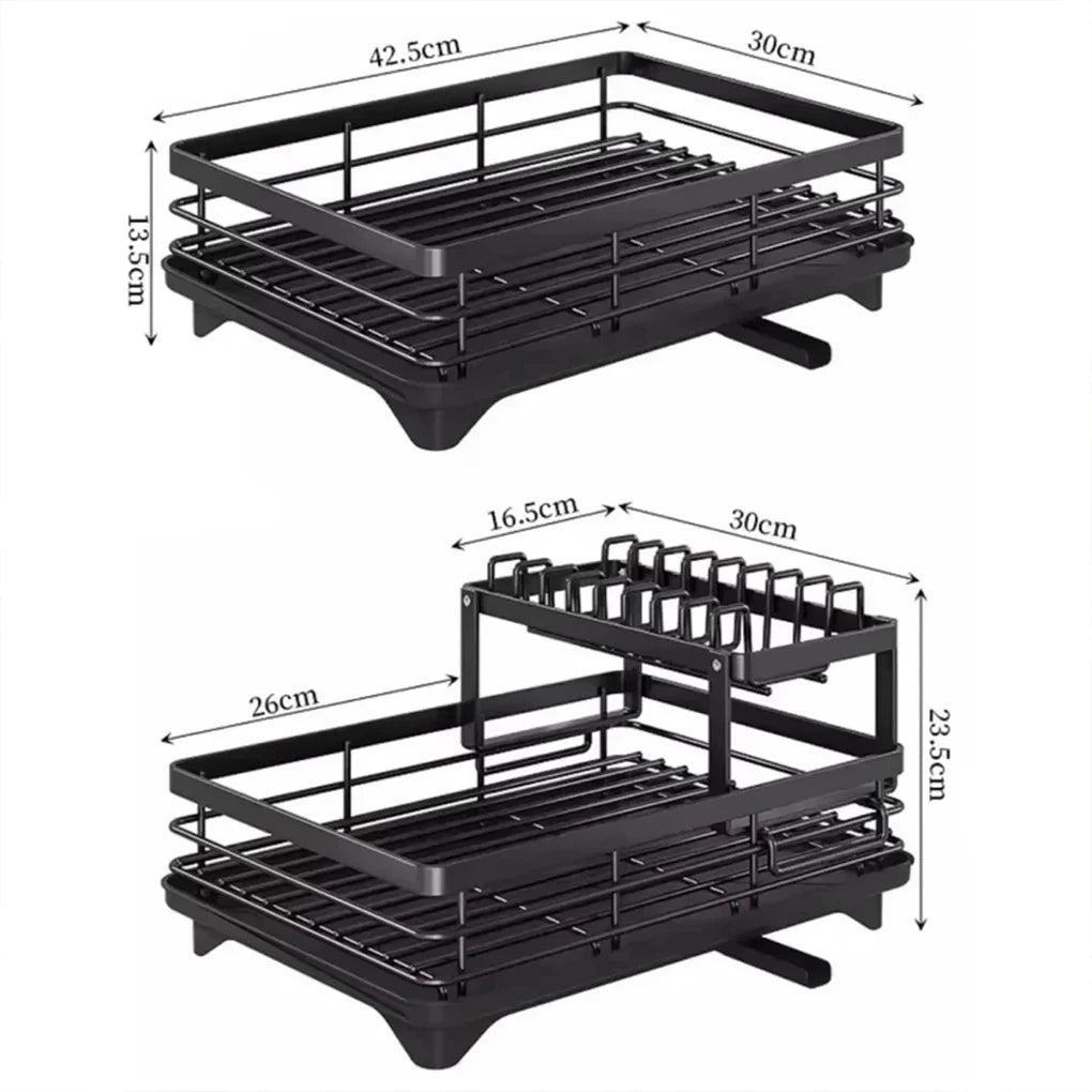 Space-saving Drain Rack Easy To Install And Durable For Small Kitchens Secador De Platos Escurridor