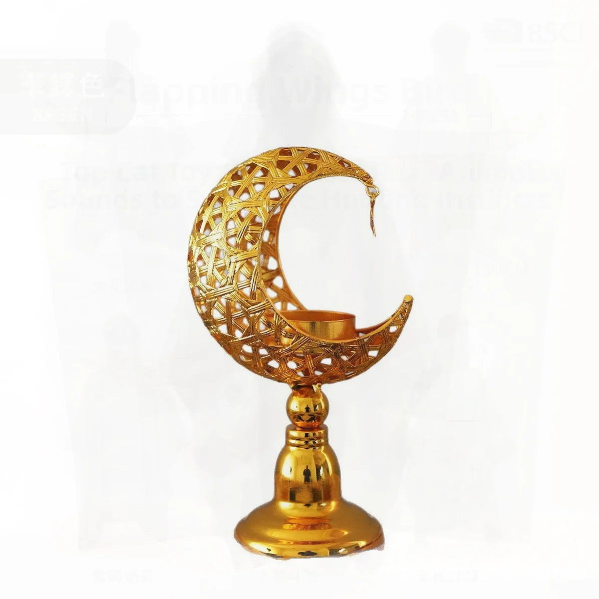 Iron Candle Holder Aromatherapy Stove Moon Shape Home Bedroom Decor Modern Minimalist Geometric Crafts Ornaments