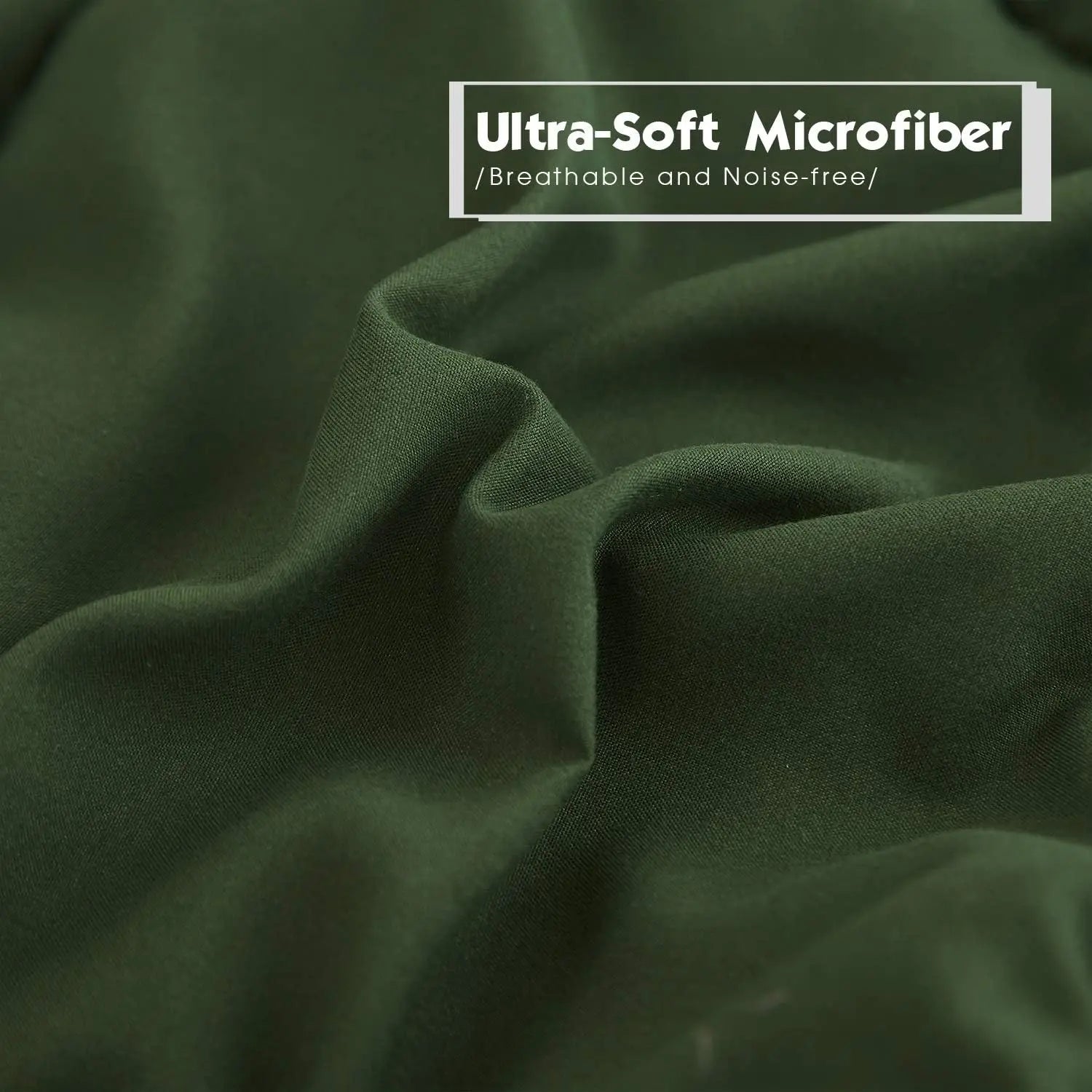 Green King Size Comforter Set - Reversible, All Season, Breathable & Soft Microfiber Bedding with Pillow Shams