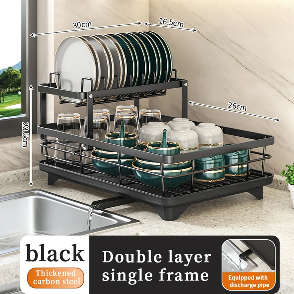 Space-saving Drain Rack Easy To Install And Durable For Small Kitchens Secador De Platos Escurridor