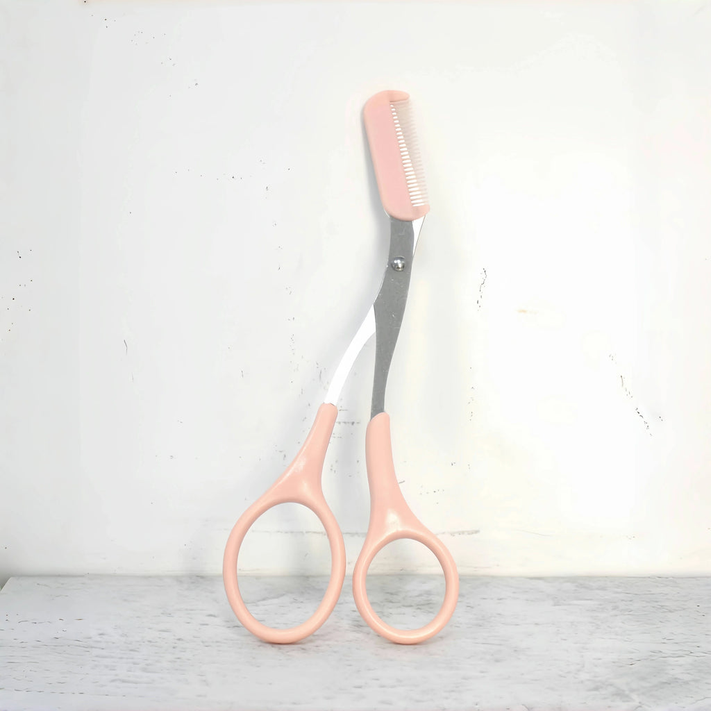 Eyebrow Razor Scissor  Stainless Steel Safe Anti-scratch Trimmer for Beginners Crescent Sharp Beauty Tool Multi-color