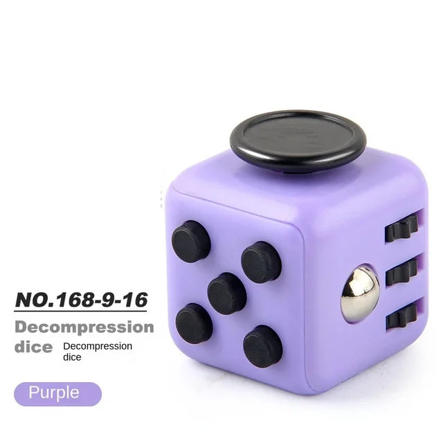 Fidget Stress Relief Dice Colorful Anti-Stress Fingertip Toys for Autism & Anxiety Relief