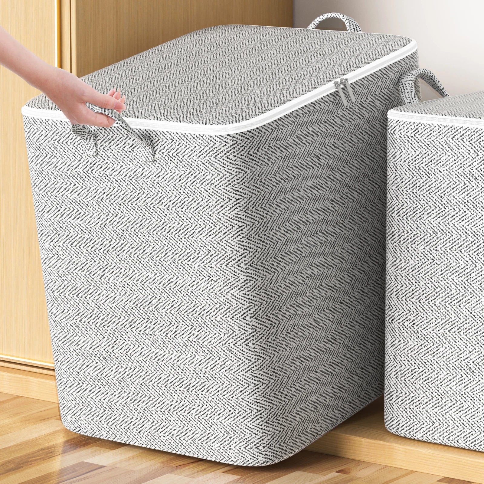 Non-woven large capacity clothing storage bag quilt storage bag bedding storage bag Multifunctional clothing packing bag