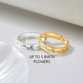 Birth Month Flowers Ring