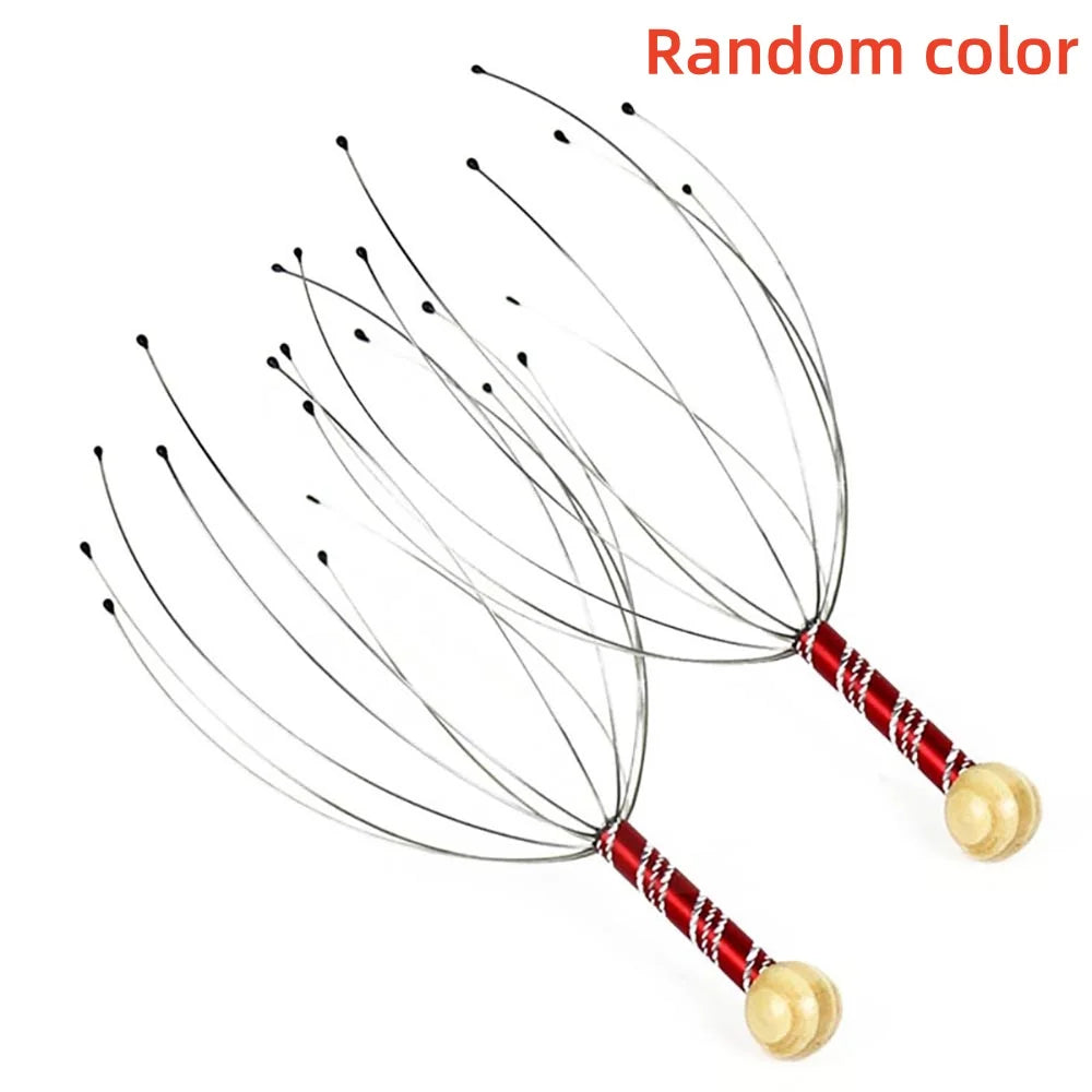 1/2pc Stainless Steel Head Massage Device Relaxation Octopus Scalp Massager Instrument Scratcher Relieves Tension Soul Extractor