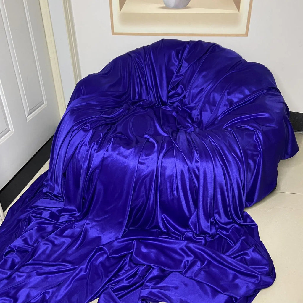 No Pillow Cover Glossy summer satin silk sheet Double side Ice cool bedspread home bedding