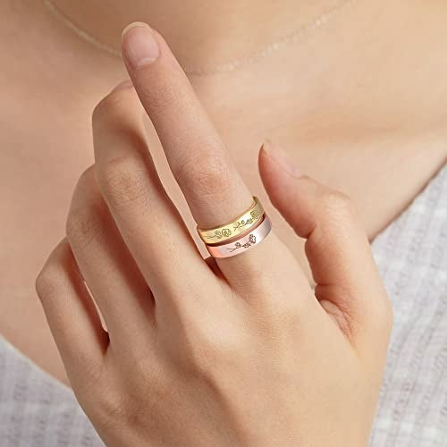 Birth Month Flowers Ring