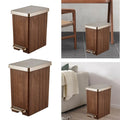 Trash Can Easy to Clean Lightweight Creative Rustic Decorative Waste Basket for Bedroom Restaurant Living Room Office Bathroom