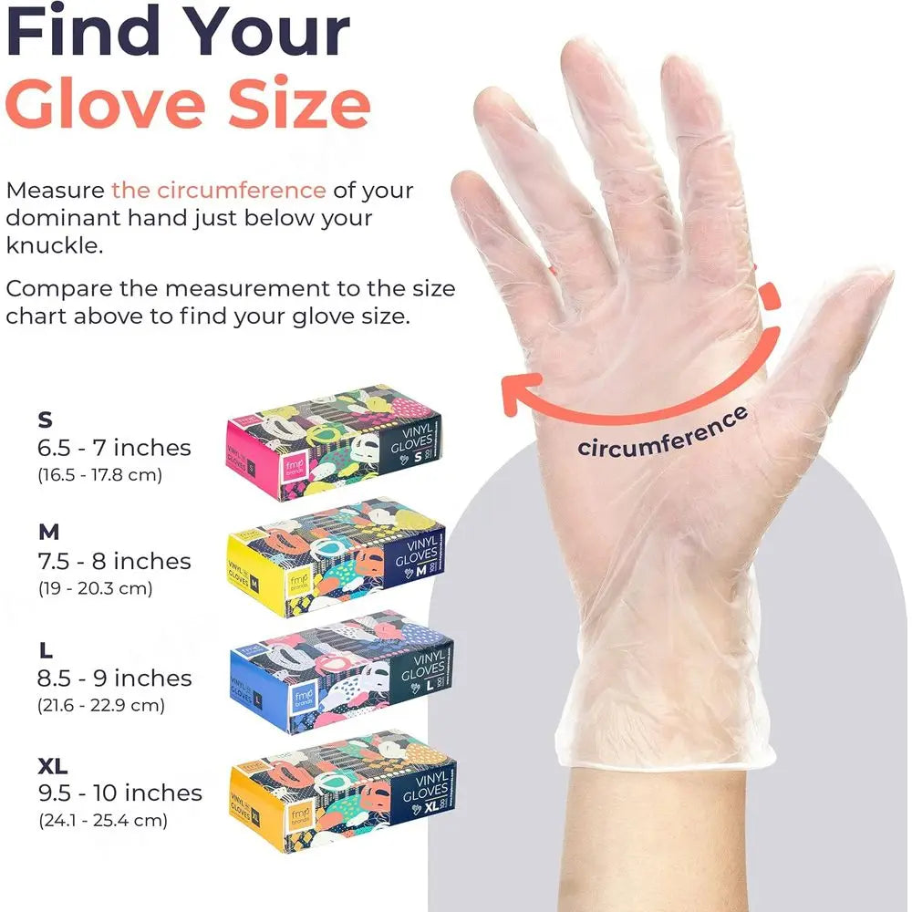 1000 Pack Disposable Medium Latex-Free Vinyl Gloves - Suitable for Kitchen, Bathroom, Household, and Gardening Use