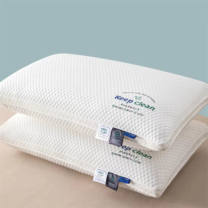 Twisted Flower48 × 74cmStar Hotel High and Low Pillow Home No Collapse Cervical Pillow Insert Waterable Wash Pillow Inner