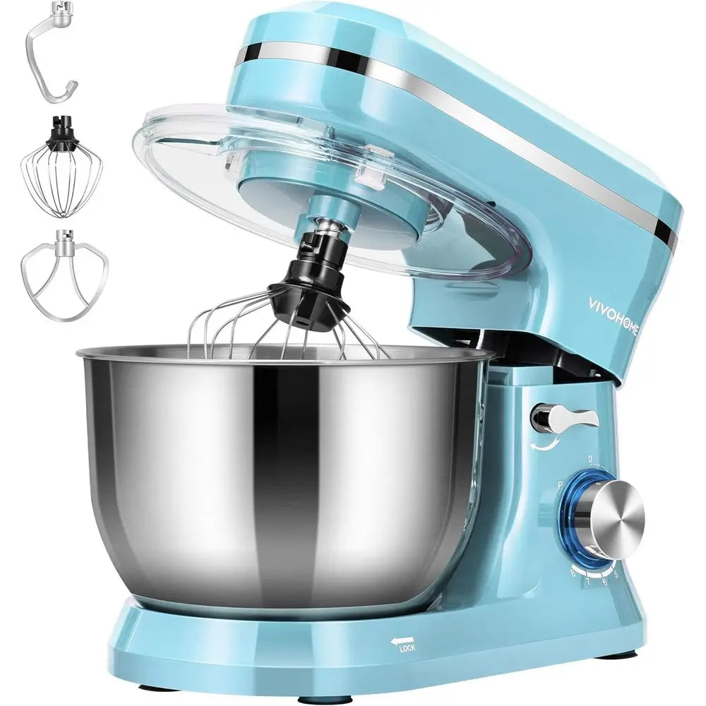 4.75 Quart Stand Mixer, 8 Speed Kitchen Electric ood Mixer, Household Stand Mixer or Bg, Cake, Bread with Beater, Dough Hook, Wi