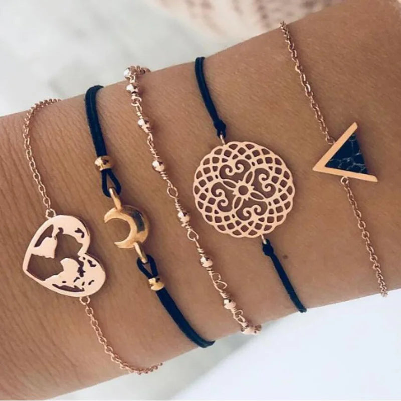 Clearance_Lucky Turkey Evil Eye Bracelet For Women Men Colorful Red Blue Eye Adjustable Metal Chain Bangles Good Luck Wealth Jew
