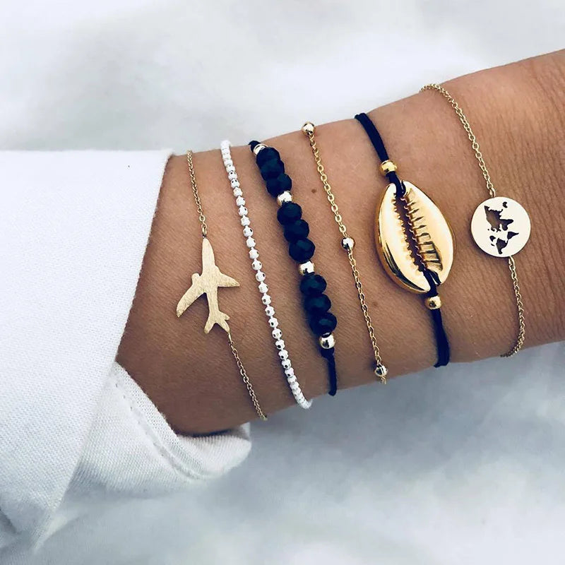 Clearance_Lucky Turkey Evil Eye Bracelet For Women Men Colorful Red Blue Eye Adjustable Metal Chain Bangles Good Luck Wealth Jew