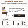Underbed Storage with Lid, 2Pack Under Bed Storage Containers for Clothes, Bedding, and Sweaters, Black