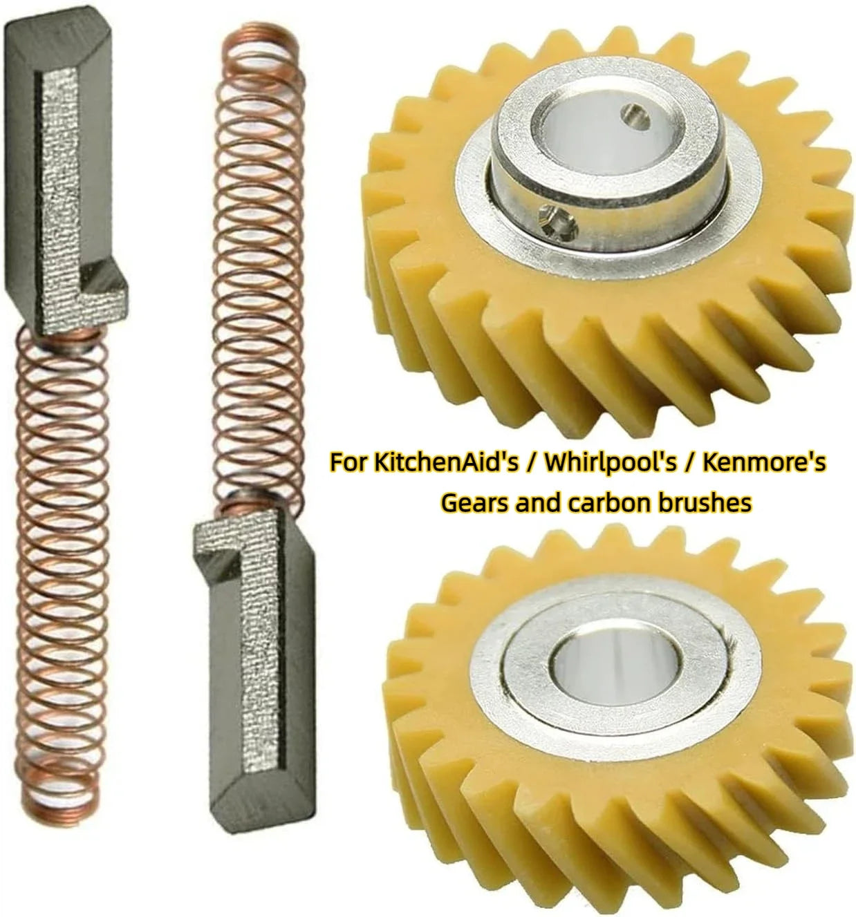 For KitchenAid's/Whirlpool and Kenmore parts carbon brush replacement W10112253 kitchen auxiliary mixer worm gear part W10380496
