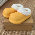 Waterproof Indoor Street Fluffy Slippers For Women Winter Warm Platform Shoes Soft EVA Thick Sole Female kitchen Working Shoes