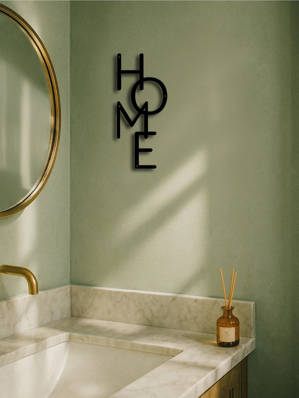 Wall Sign Metal Wall Decor "HOME" Letter Wall Sign - Unique Design for Bedroom Decor&Gifts