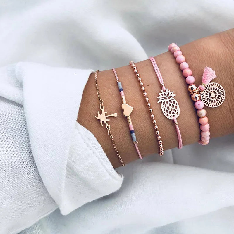 Clearance_Lucky Turkey Evil Eye Bracelet For Women Men Colorful Red Blue Eye Adjustable Metal Chain Bangles Good Luck Wealth Jew
