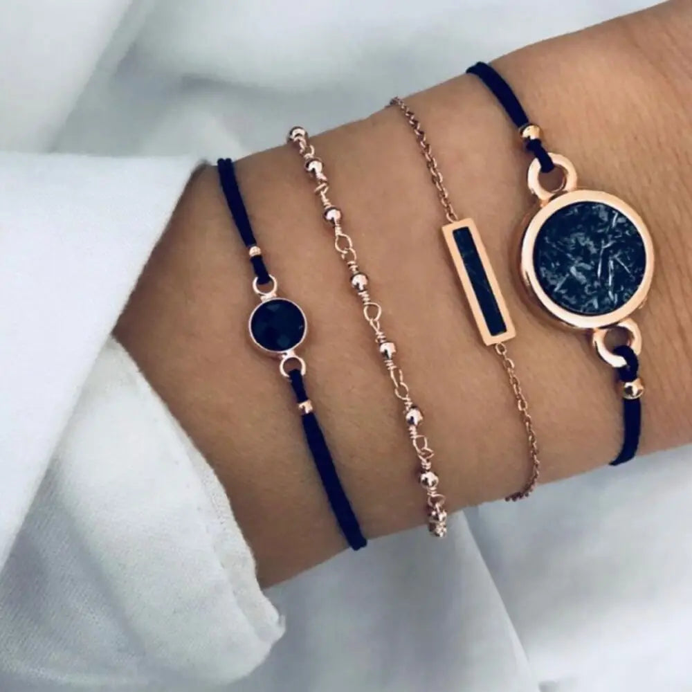 Clearance_Lucky Turkey Evil Eye Bracelet For Women Men Colorful Red Blue Eye Adjustable Metal Chain Bangles Good Luck Wealth Jew