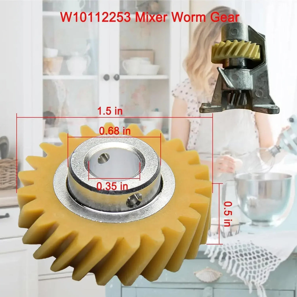 For KitchenAid's/Whirlpool and Kenmore parts carbon brush replacement W10112253 kitchen auxiliary mixer worm gear part W10380496