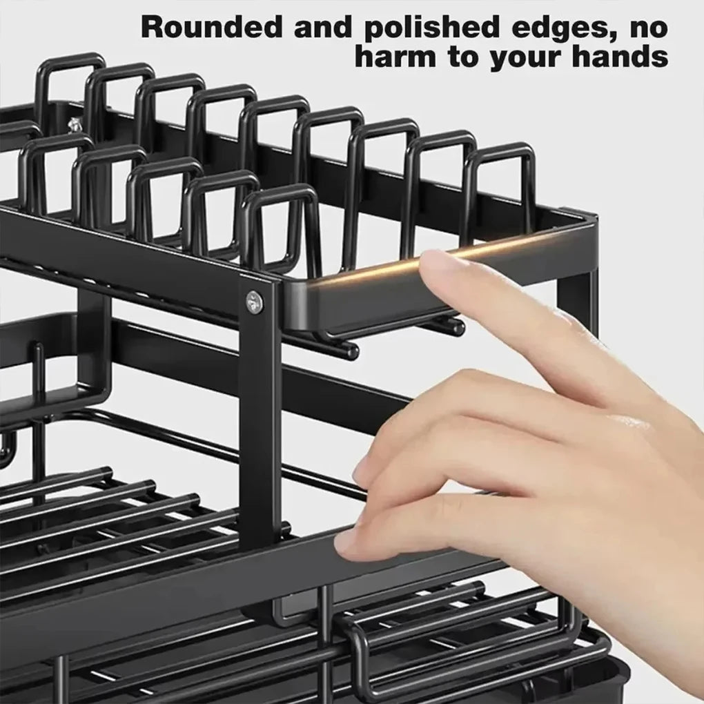 Space-saving Drain Rack Easy To Install And Durable For Small Kitchens Secador De Platos Escurridor