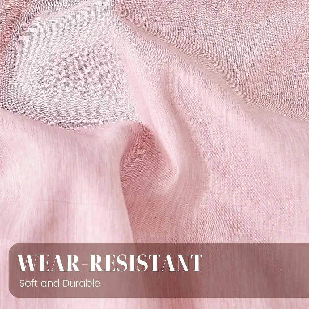 Pink 5-Piece Twin Bedding Set for Dorms: Comforter, Pillow Shams, Pillowcases, Sheets