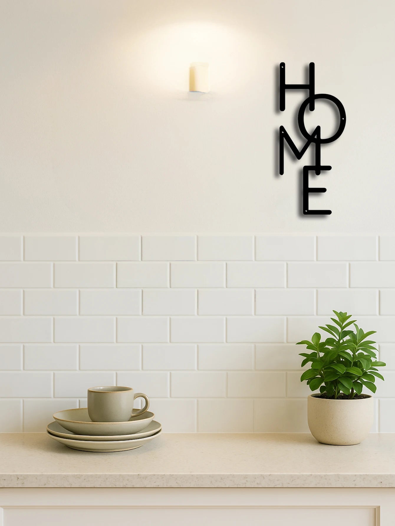 Wall Sign Metal Wall Decor "HOME" Letter Wall Sign - Unique Design for Bedroom Decor&Gifts