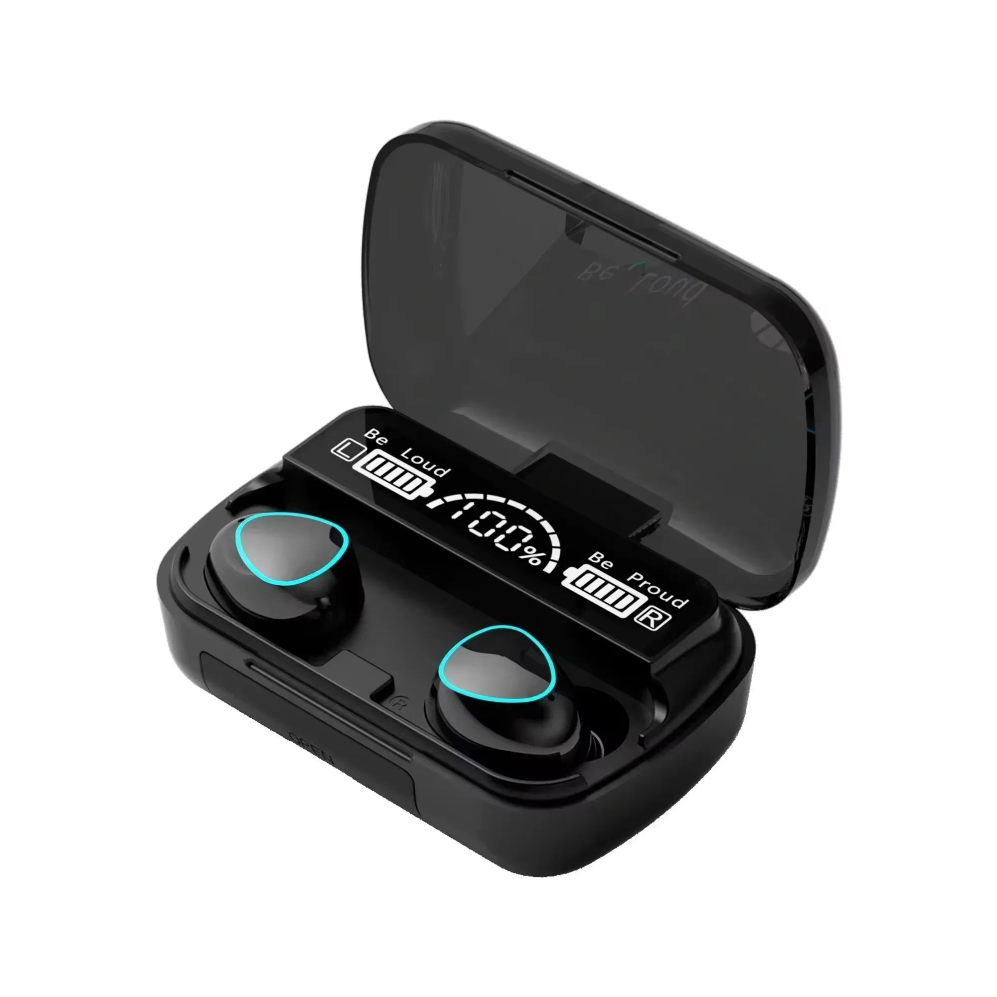 Original Wireless Bluetooth Headset Bluetooth Headphones with Mic Earbuds Charger Box LED Display Fone M10 Earphones