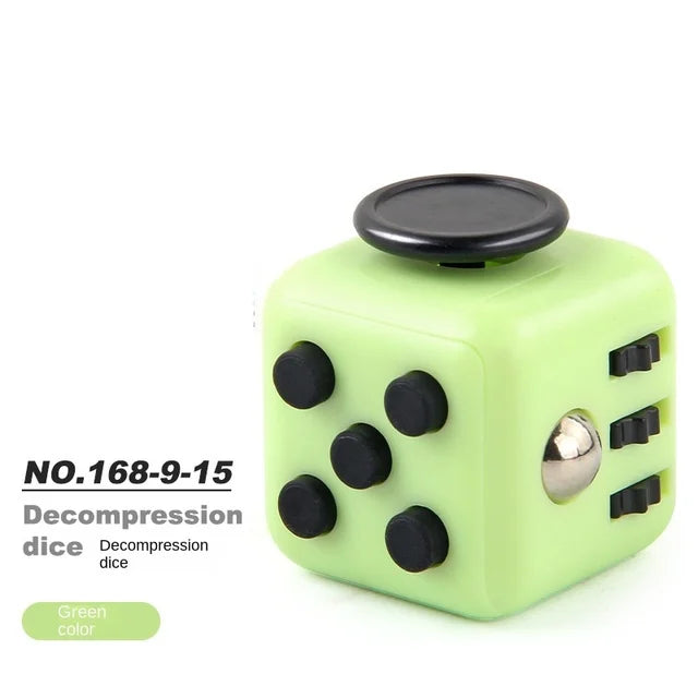 Fidget Stress Relief Dice Colorful Anti-Stress Fingertip Toys for Autism & Anxiety Relief