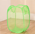 Laundry Basket Foldable Mesh Storage Bag For Dirty Clothes Organizer In Bathroom Washing Room Home Use