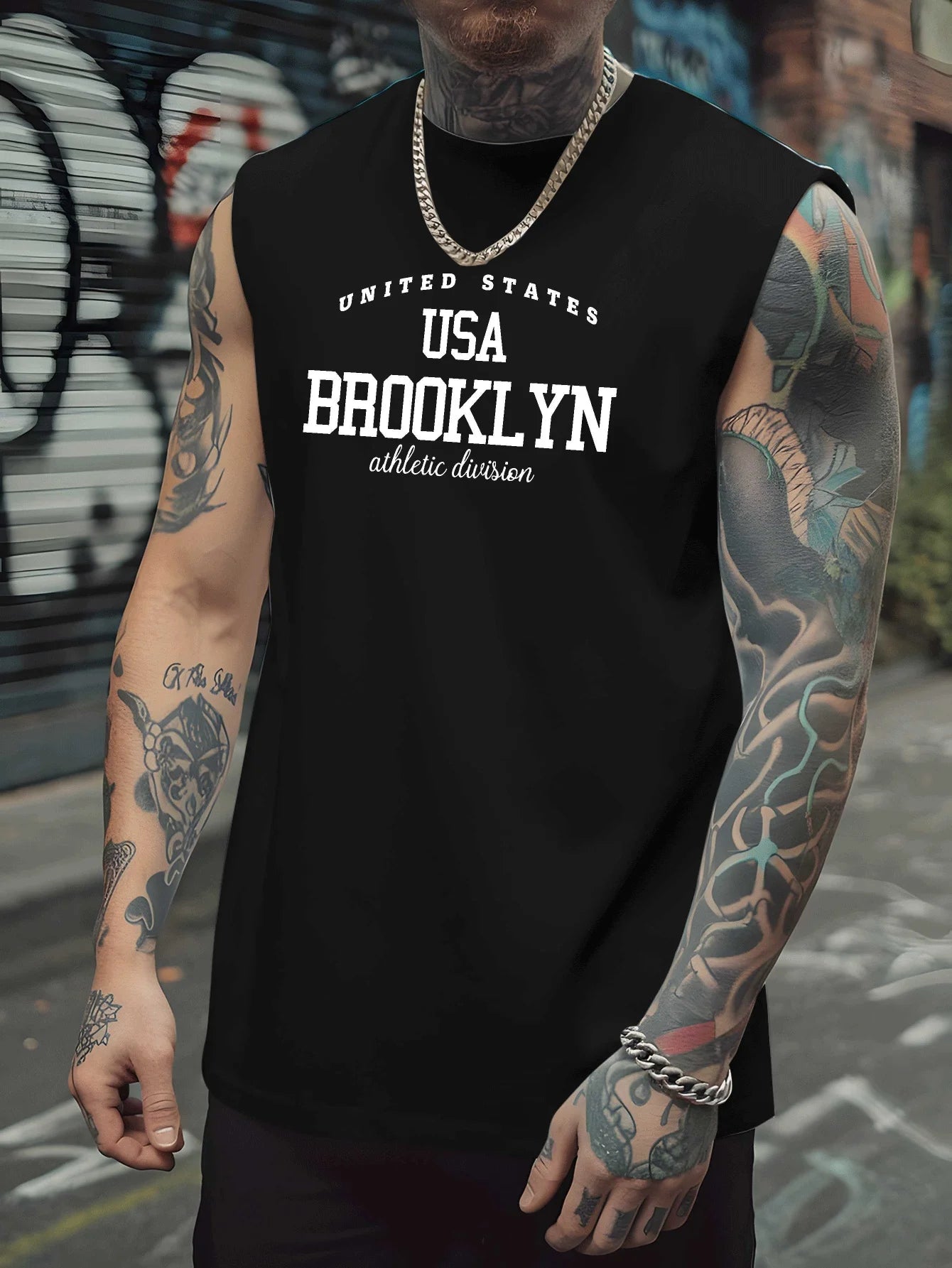 Men's loose sports vest, summer breathable and quick-drying basketball fitness sleeveless T-shirt
