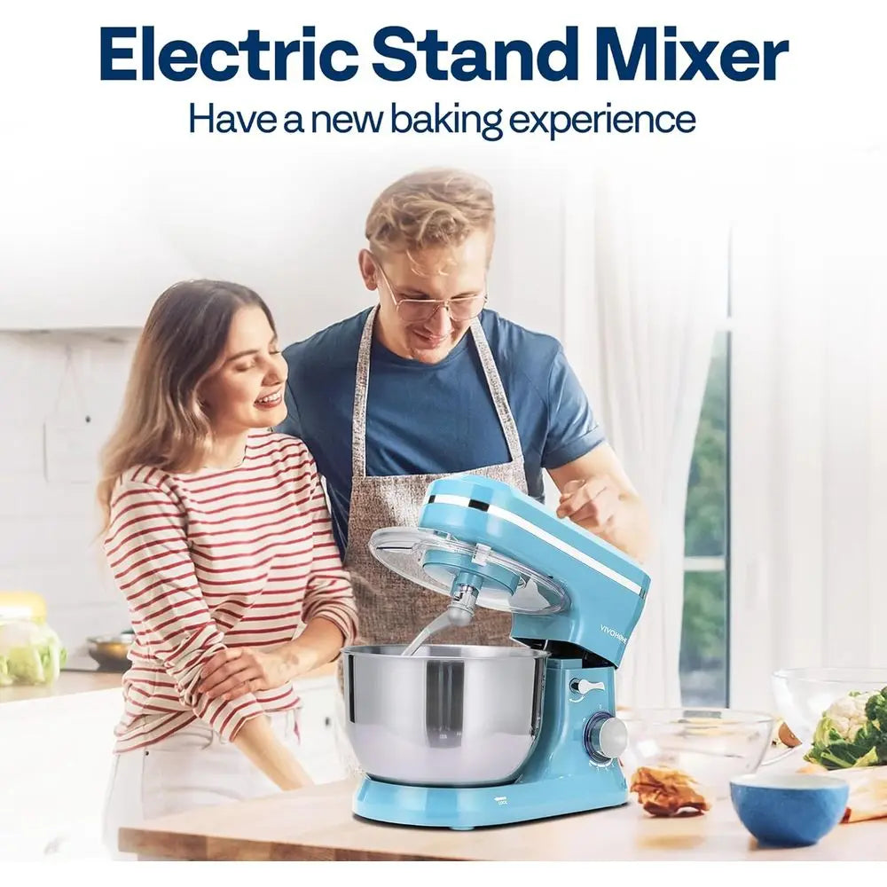 4.75 Quart Stand Mixer, 8 Speed Kitchen Electric ood Mixer, Household Stand Mixer or Bg, Cake, Bread with Beater, Dough Hook, Wi