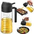16oz/470ml Glass Olive Oil Sprayer or Cooking – 2 in 1 Olive Oil Dispenser Bottle or Kitchen Gadgets and Air ryer Accories, Sala