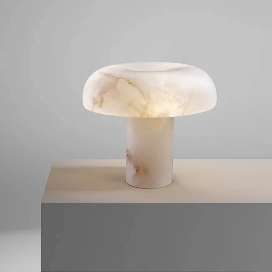 New Chinese marble table lamp designer living room bedroom high-end hotel model room light luxury villa decoration bedside lamp