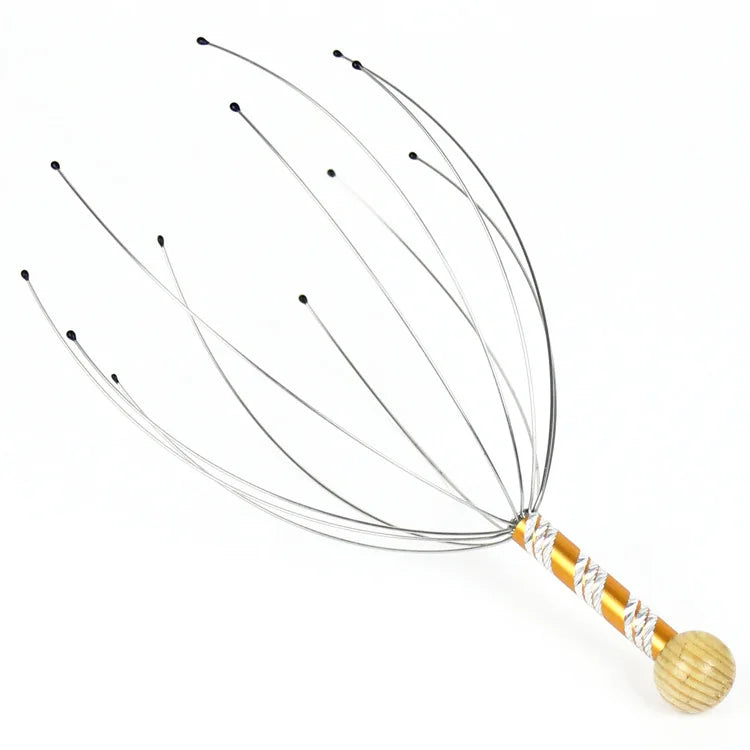 1/2pc Stainless Steel Head Massage Device Relaxation Octopus Scalp Massager Instrument Scratcher Relieves Tension Soul Extractor