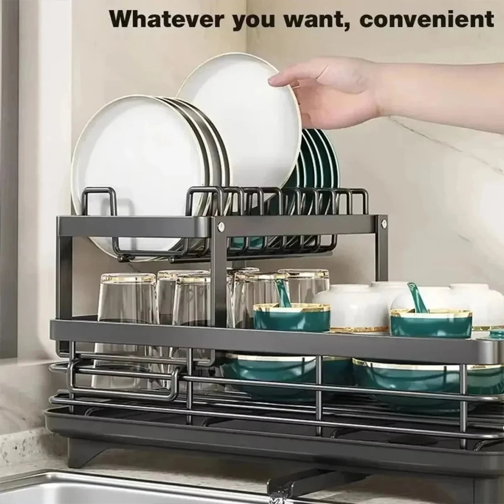 Space-saving Drain Rack Easy To Install And Durable For Small Kitchens Secador De Platos Escurridor