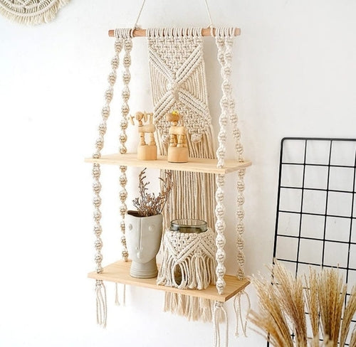 Macrame Wall Hanging Shelf
